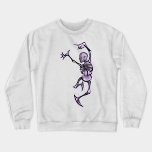 Pink Dancing Skeleton Crewneck Sweatshirt